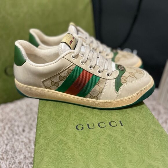 Gucci Screener Sneakers Brand New In Box